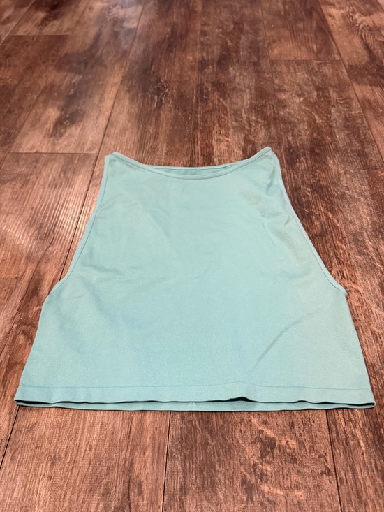 Intimately By Free People Tops - High-Neck Cropped Tank Top in Aqua